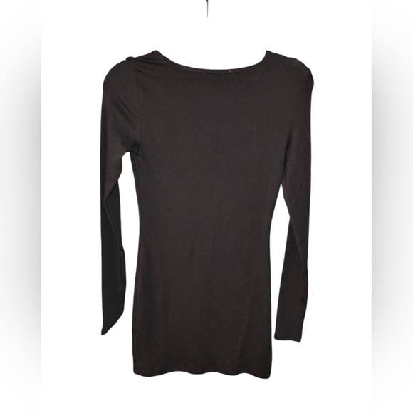 Peruvian Connection Black Pima Cotton Tunic/Dress - Picture 2 of 4